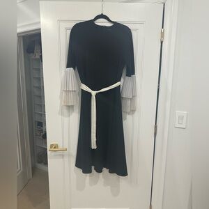 Ermanna Formal Midi Dress With Belt